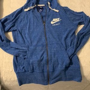 Nike blue hoodie jacket